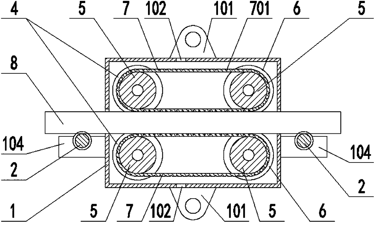 Mine cable laying device