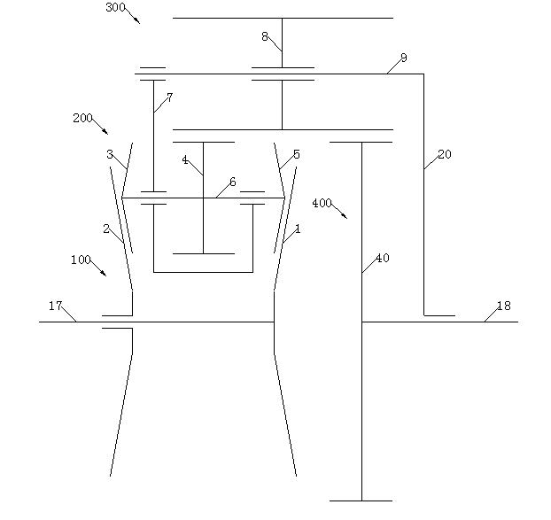 Friction planetary stepless speed changer transmission mechanism