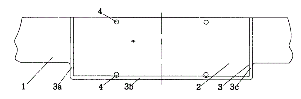 Automobile bumper with license plate clamping groove