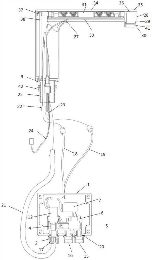 An intelligent faucet thermostat and switch controller