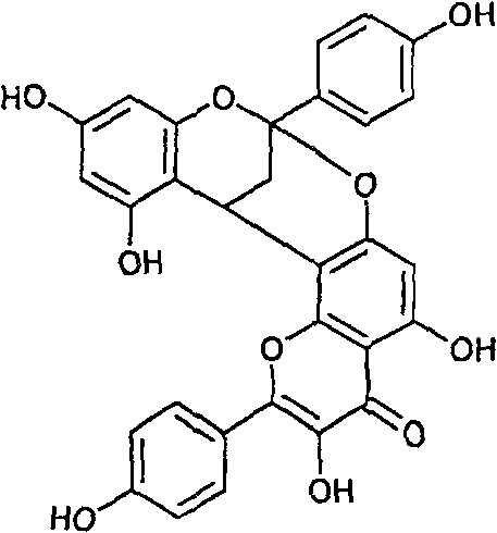 Dimeric flavone compound as well as preparation and uses thereof