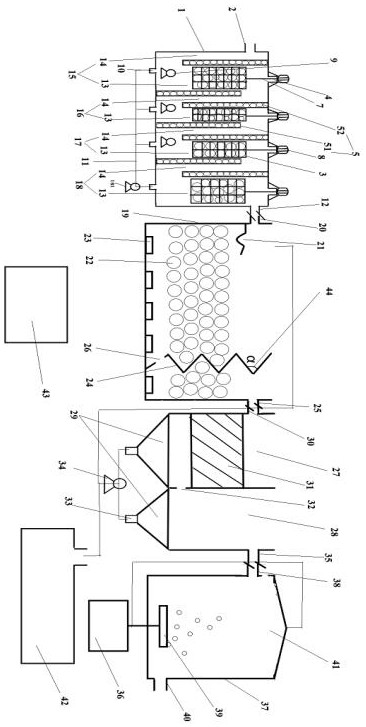 Domestic sewage treatment system and method for treating domestic sewage by using same