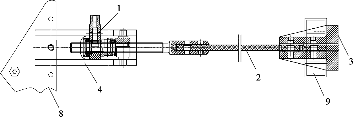 Strain insulator string live replacing device for high-voltage transmission line