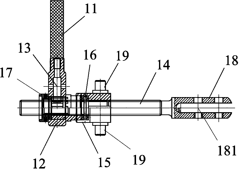 Strain insulator string live replacing device for high-voltage transmission line