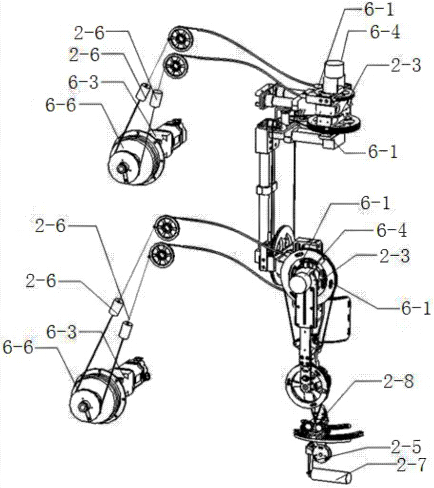 Under-actuated upper limb rehabilitation robot control system