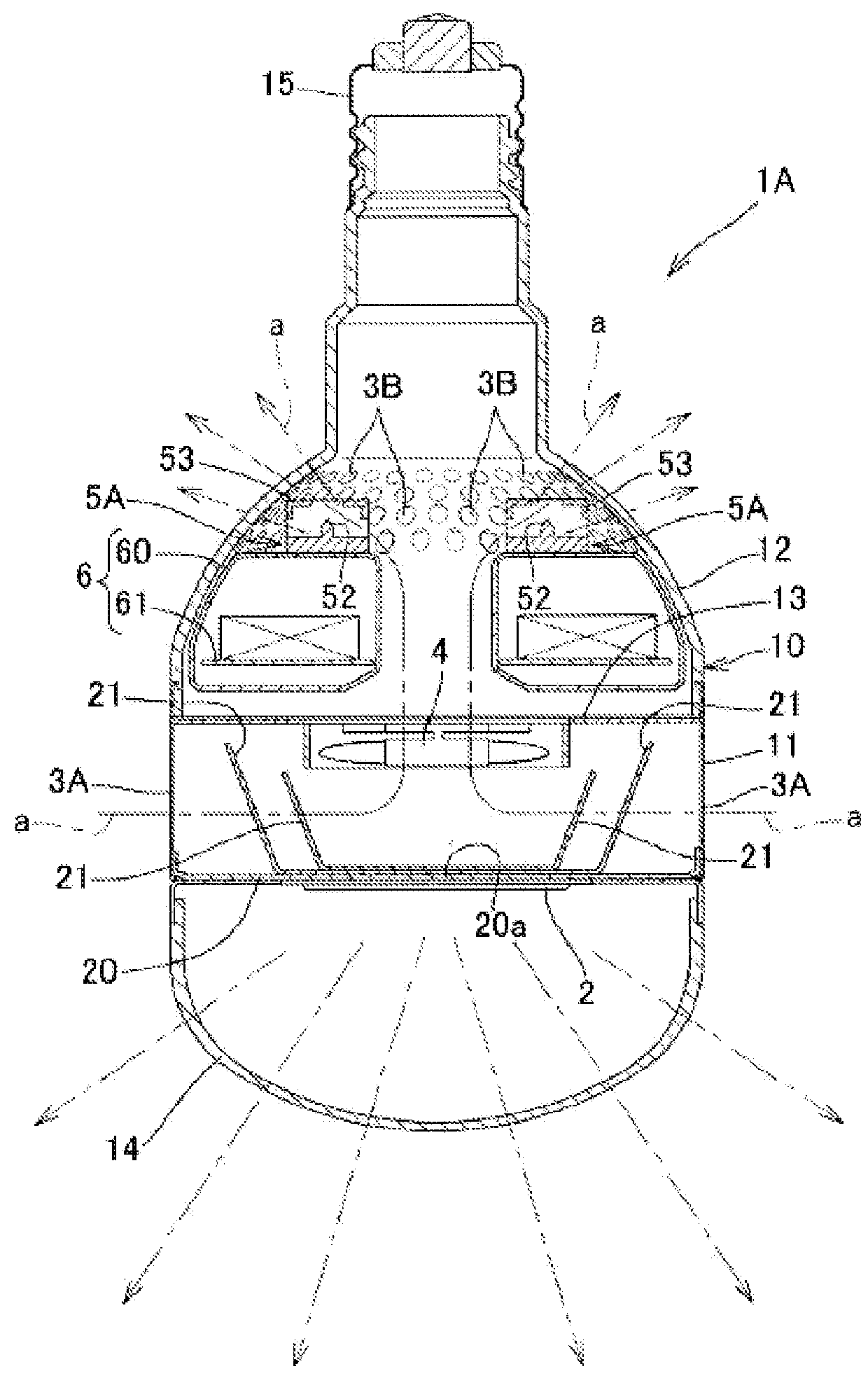 Air cleaning device, air cleaning method  using the air cleaning device, and air cleaning system