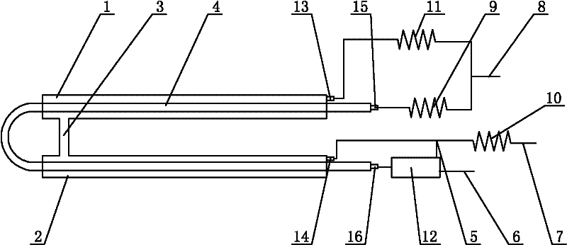 Secondary throttle pipe-in-pipe recooling device for air conditioner