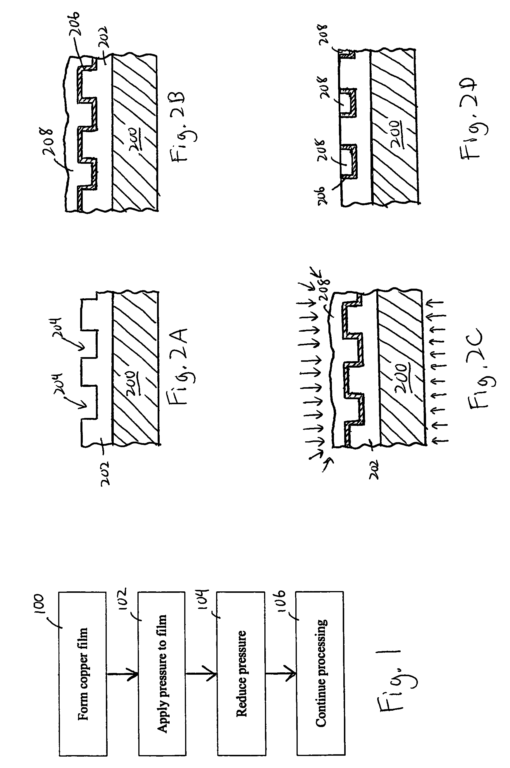 High pressure treatment for improved grain growth and void reduction