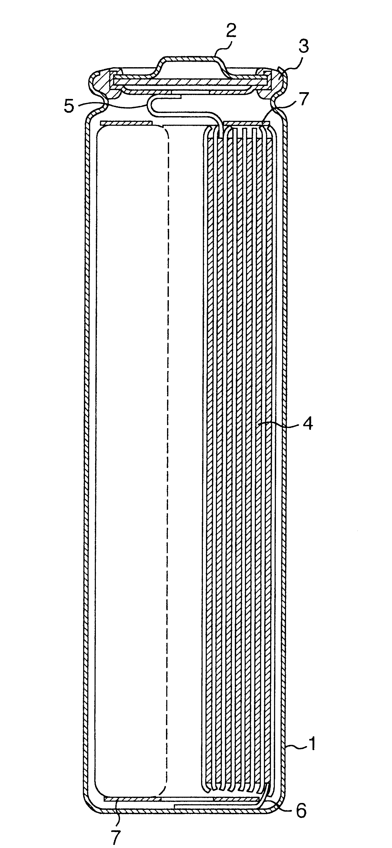 Secondary battery having a non-aqueous electrolyte