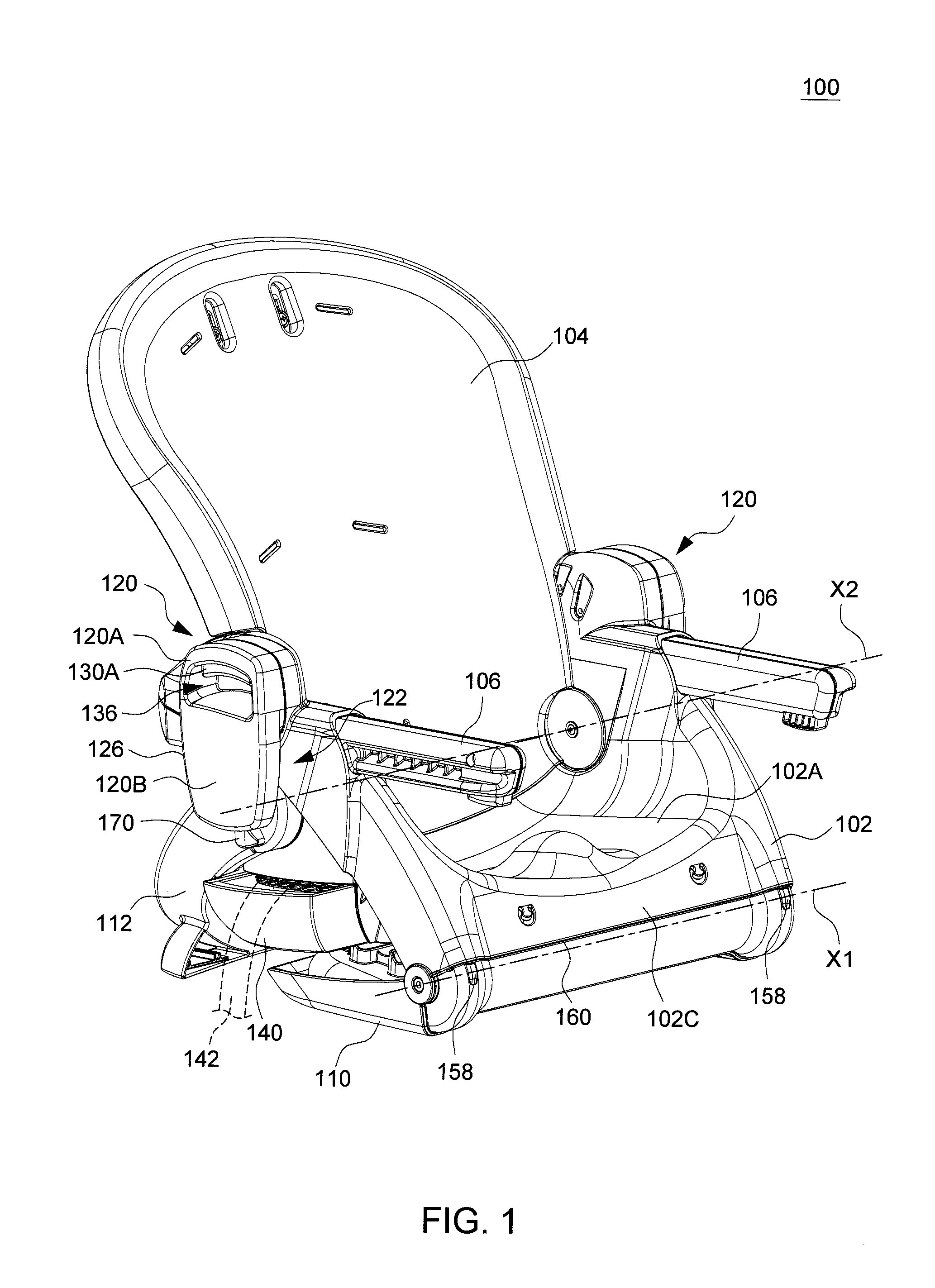 Child seat convertible to multiple configurations of use