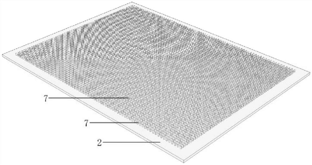 Mold for processing latex mattress and mattress processed by using mold