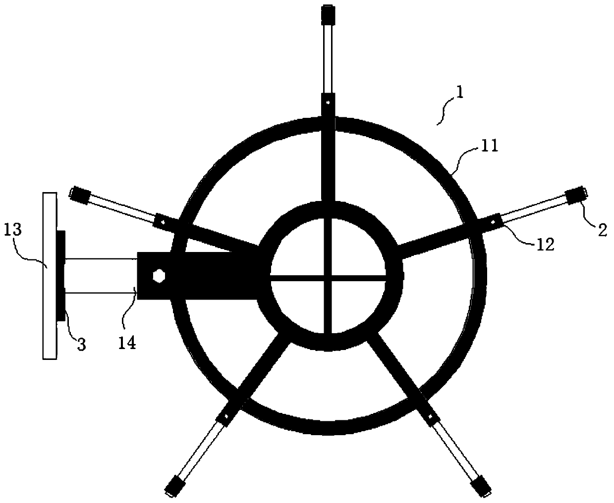 Stiffening ring welding device for large penstock