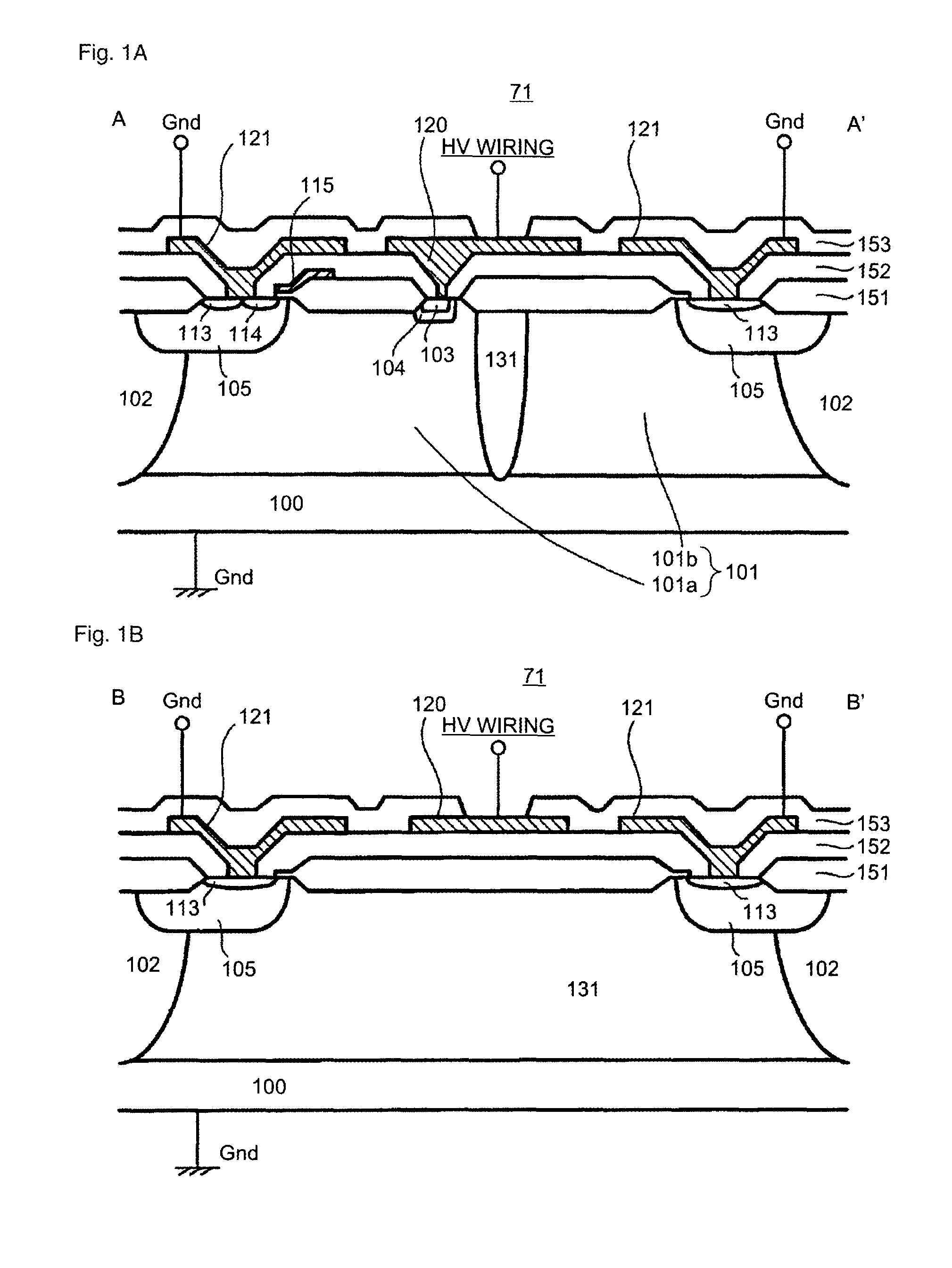 High voltage semiconductor device and driving circuit