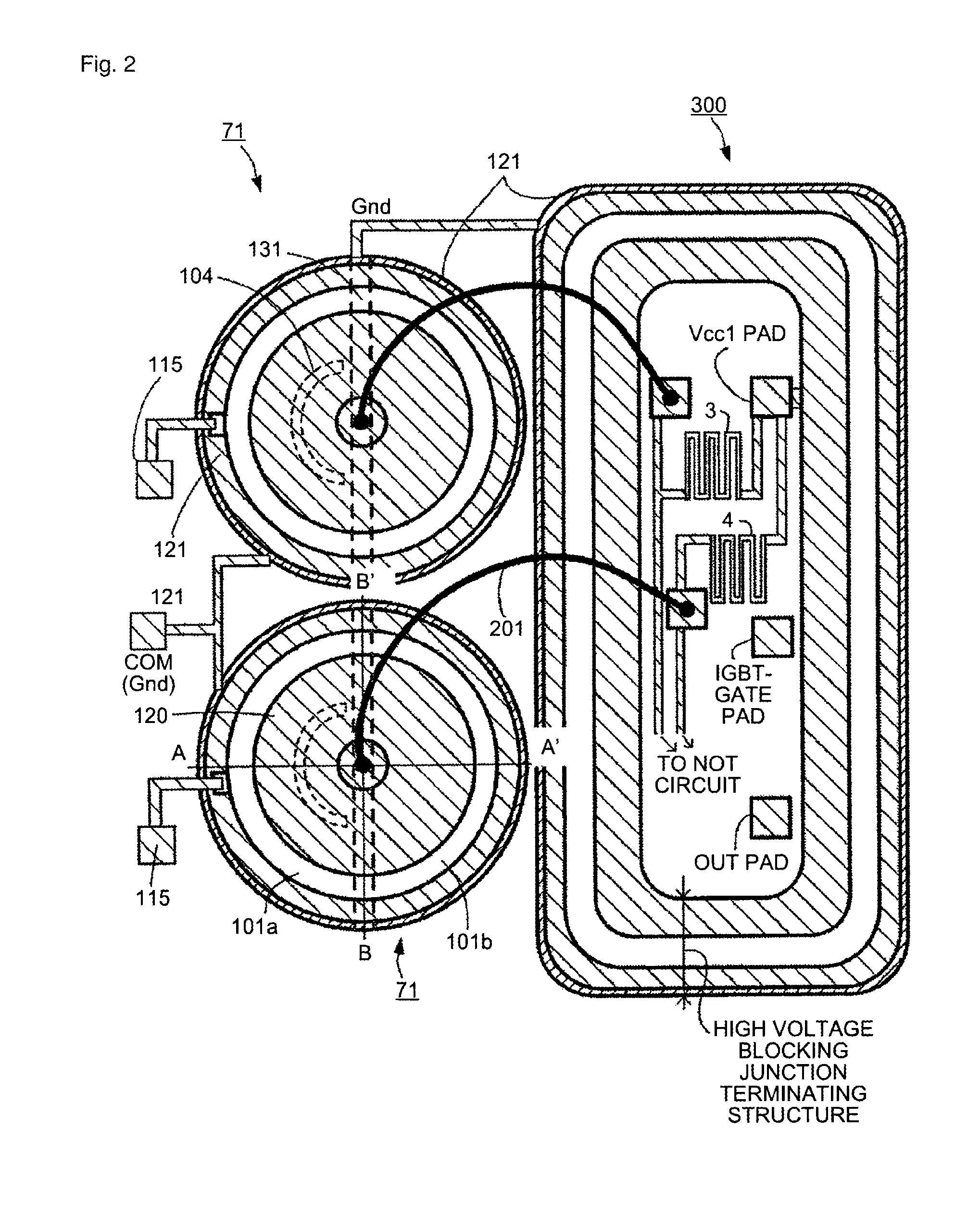 High voltage semiconductor device and driving circuit