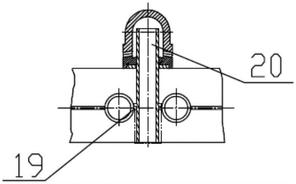 Circulating fluidized bed boiler for purely burning furfural residues