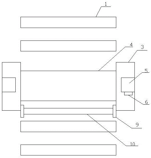 Thickness positioning device of pasting machine