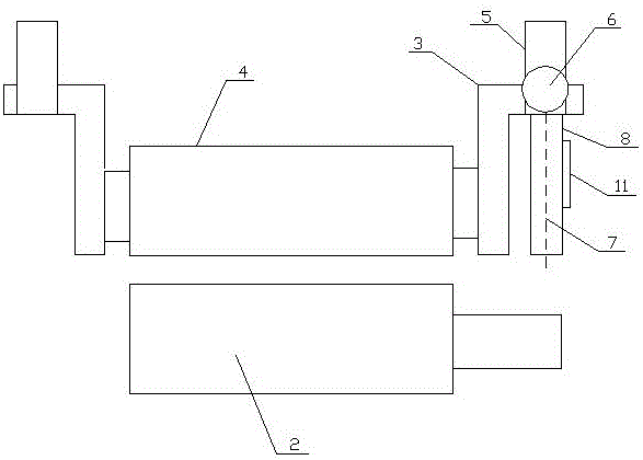 Thickness positioning device of pasting machine