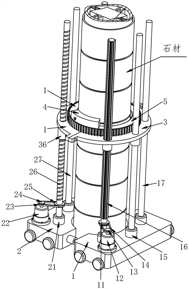 A construction method for dry-hanging sealing and caulking treatment of decorative stone on building walls