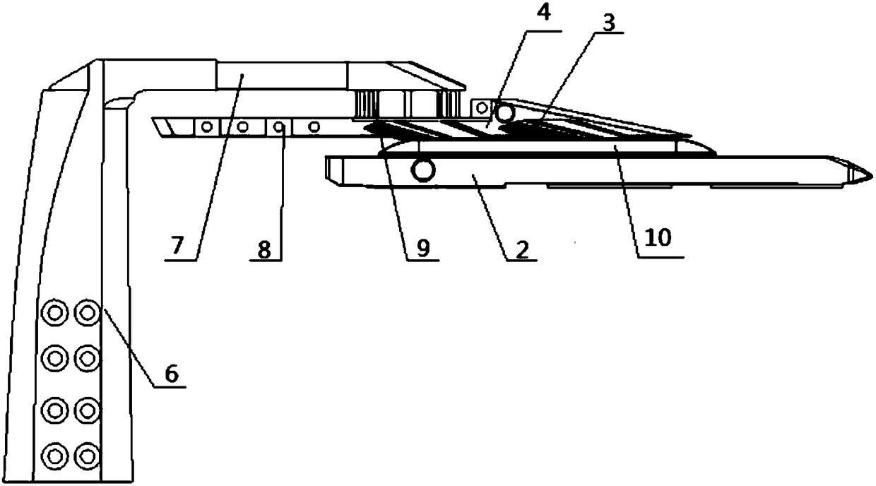 Six-component multiple-chip-beam type balance used for CTS (captive trajectory simulation) test of paralleled hanger put in overall