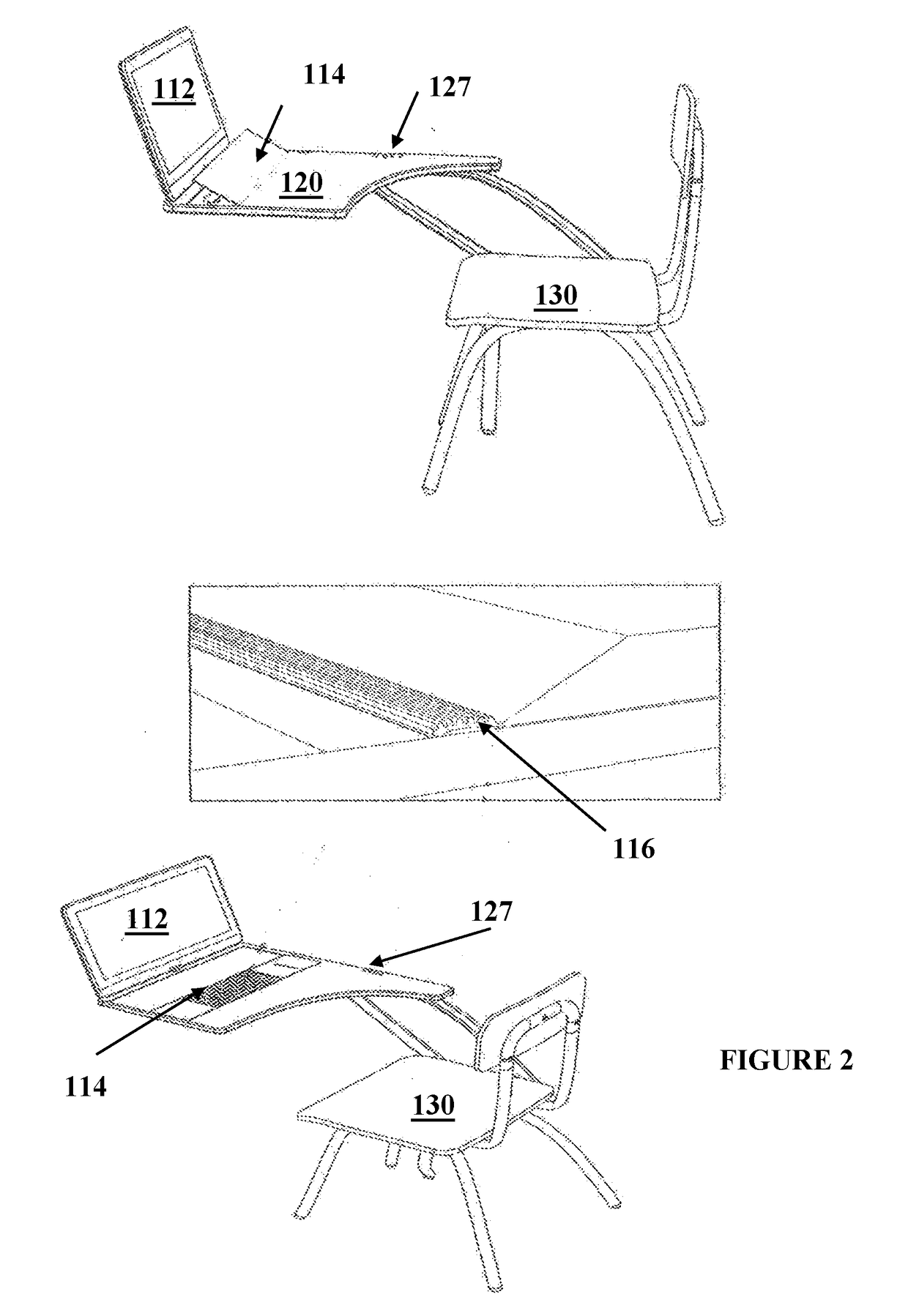 Interactive learning desk with document camera