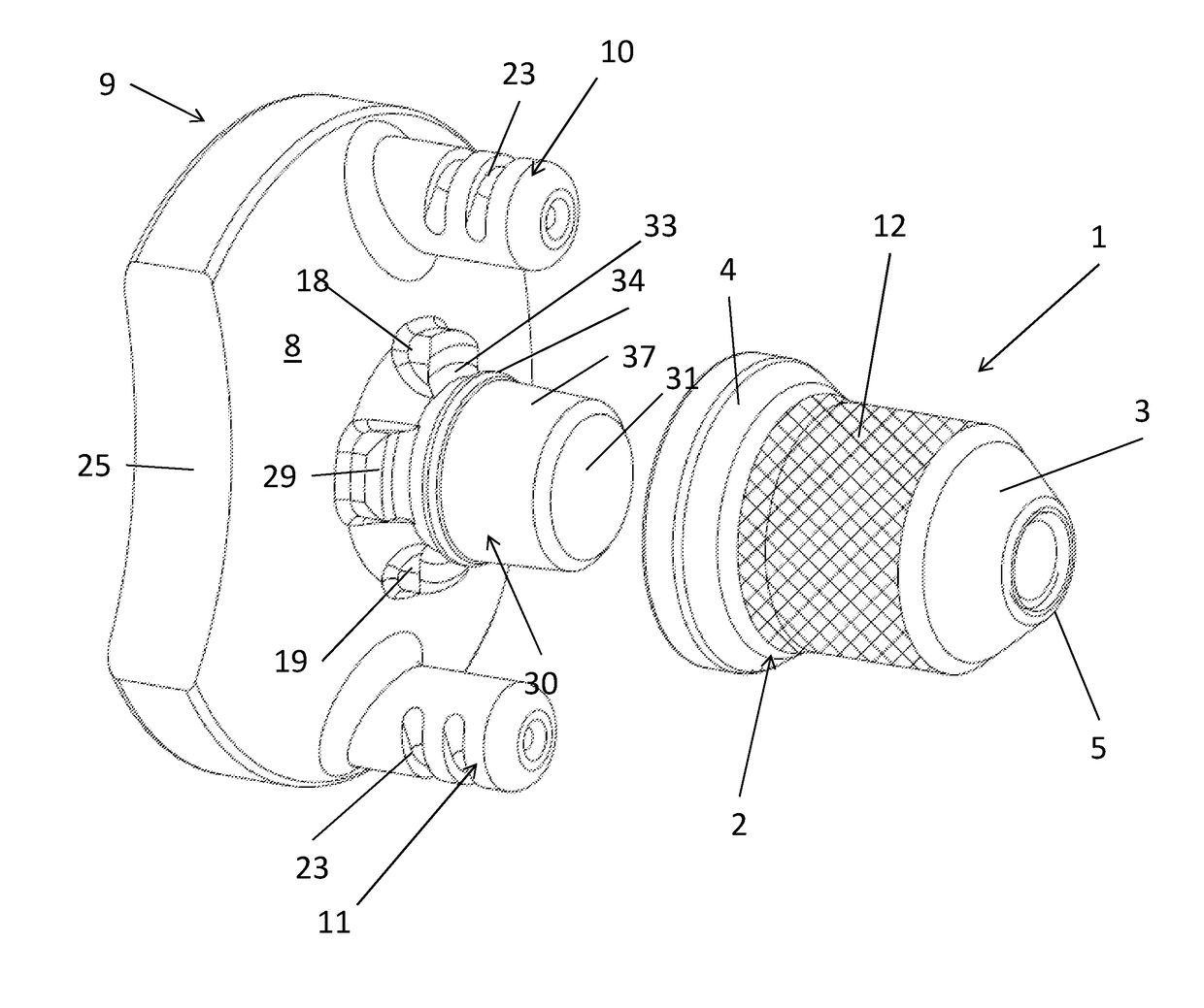 Improved glenoid anchor for a shoulder joint prosthesis