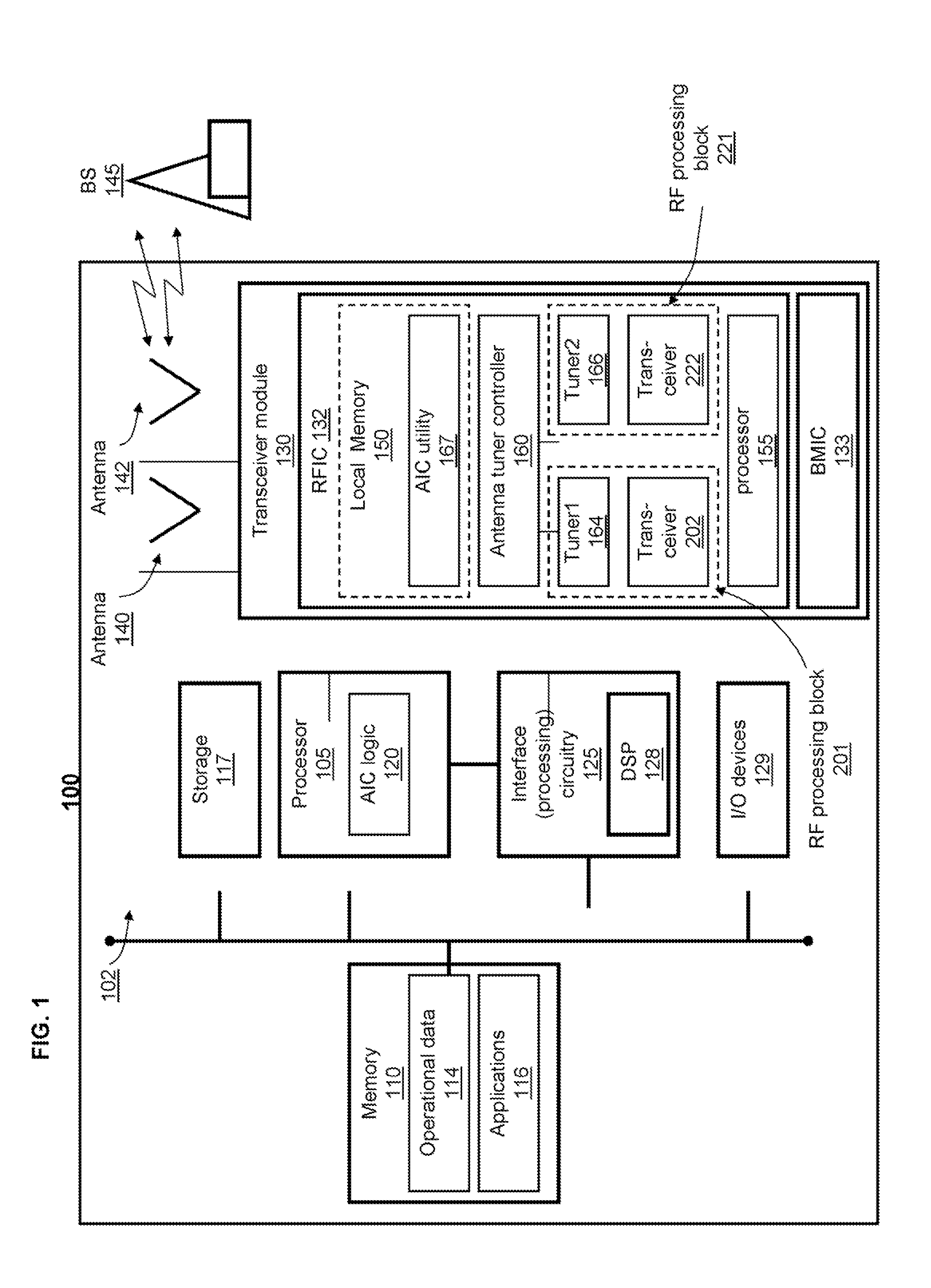 Tunable inter-antenna isolation