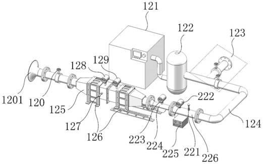 Method and device for measuring flow coefficient of passenger plane pressured cabin channel