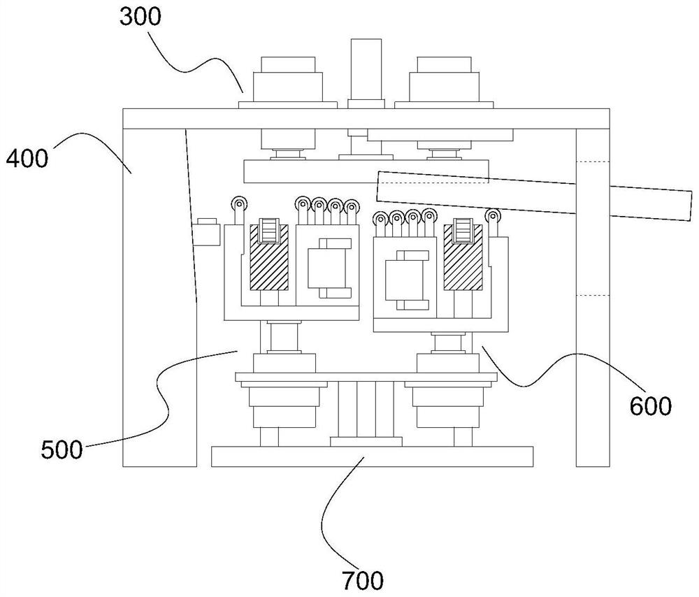 Detection and adjustment integrated device for aluminum ingot block production