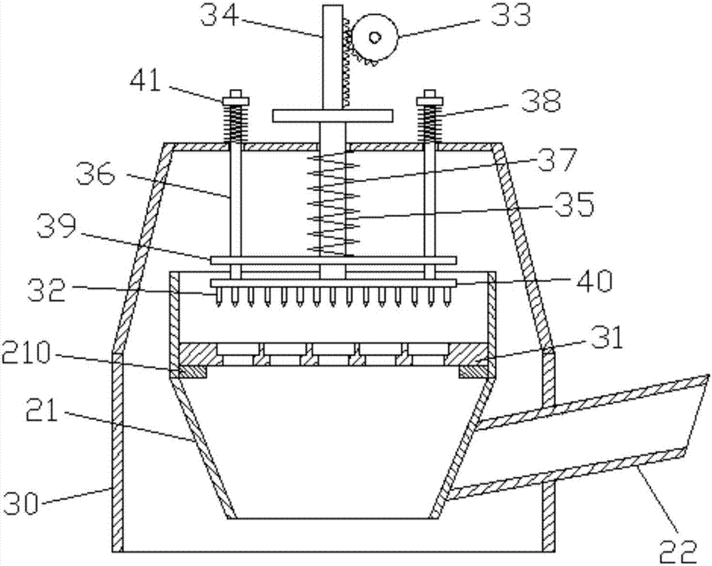 Glass crushing device