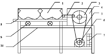 Tea strip tidying machine capable of reducing temperature