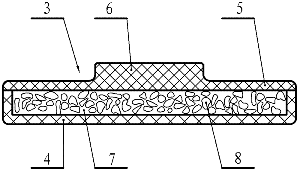 High-elastic vibration reduction box structure, manufacturing method and sole with embedded high-elastic vibration reduction box