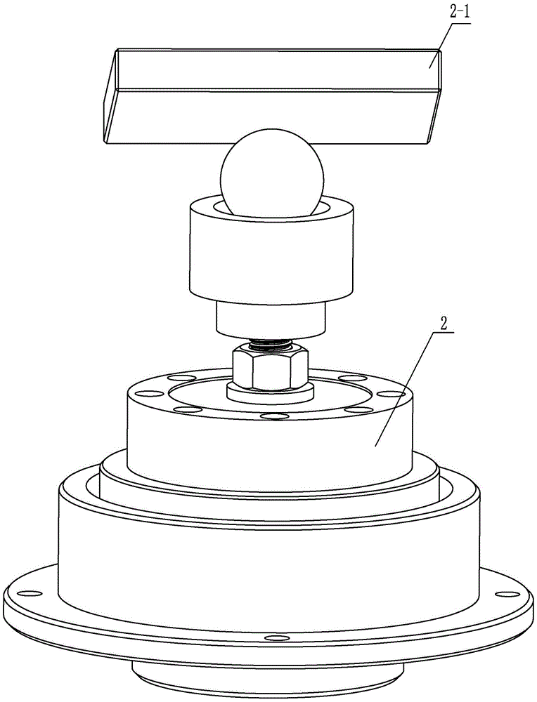 Supporting device combining ball socket, column socket and plane in centroid measurement