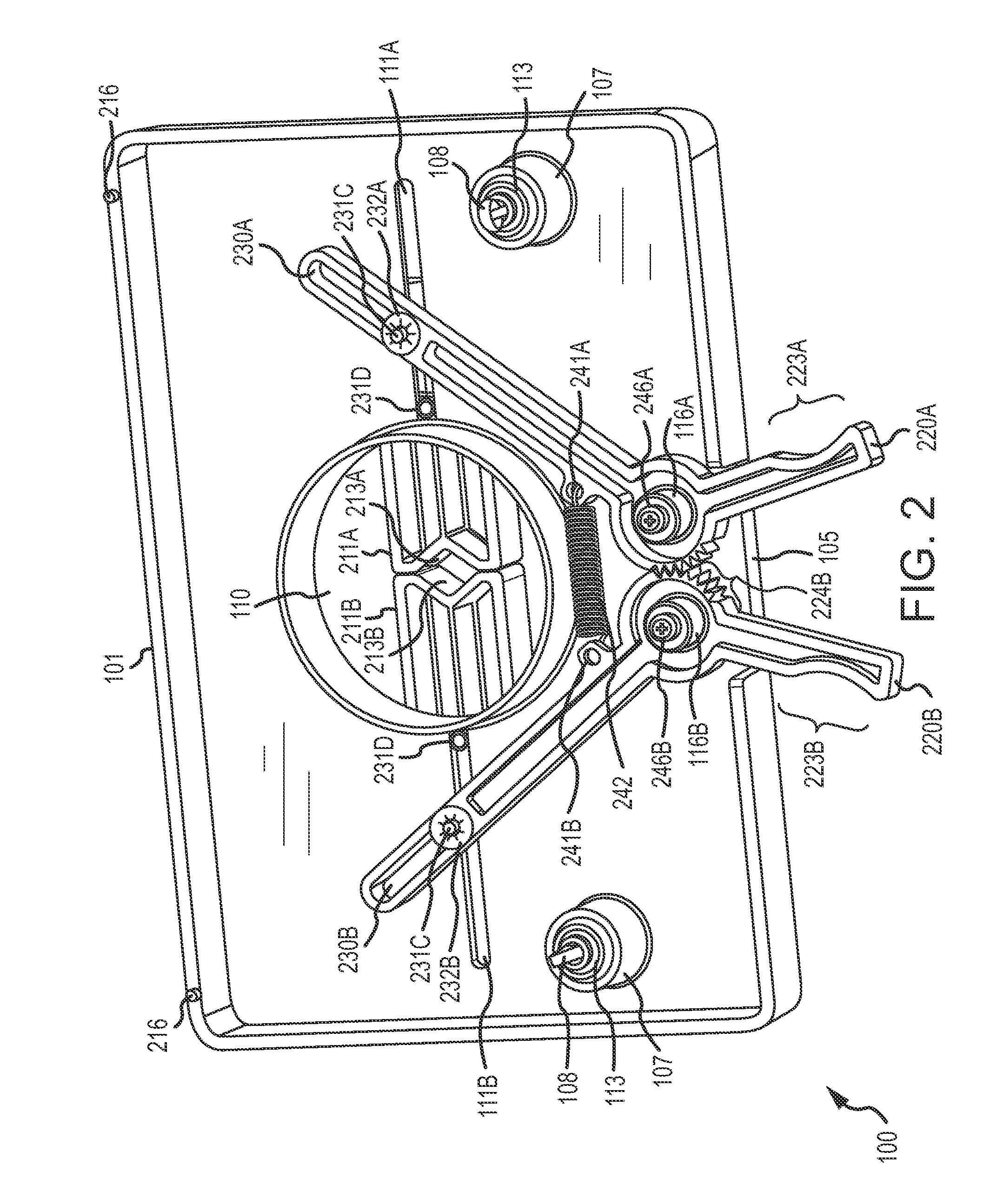 Self-centering vial clamp