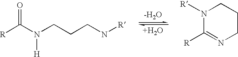 Polyamide curative from substituted amine and dimer fatty acid or ester