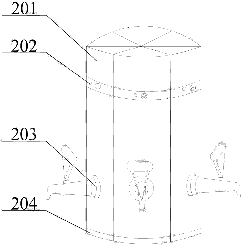 Wine distributing device