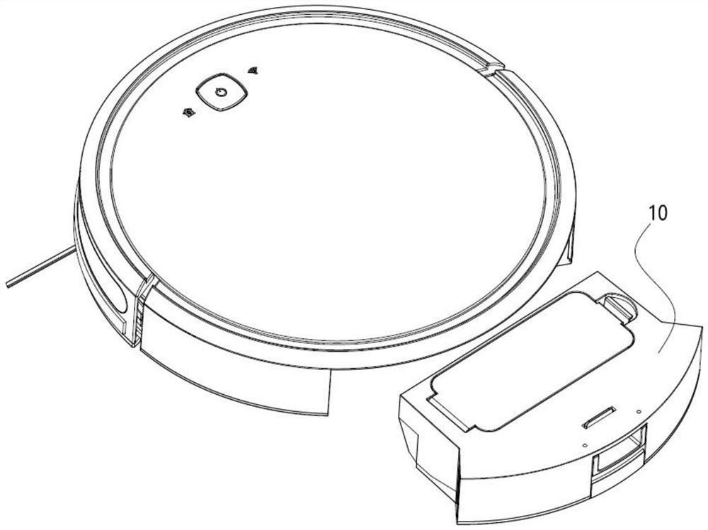 Cleaning box and sweeping robot thereof