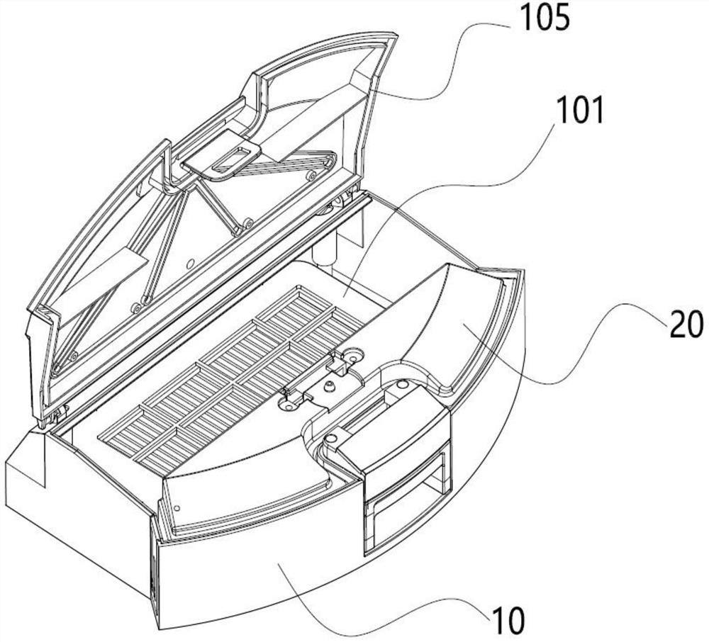 Cleaning box and sweeping robot thereof