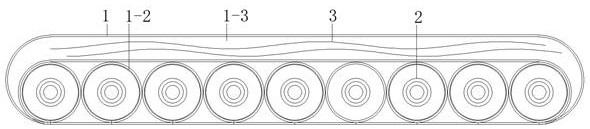 A mattress comprising elastic columns