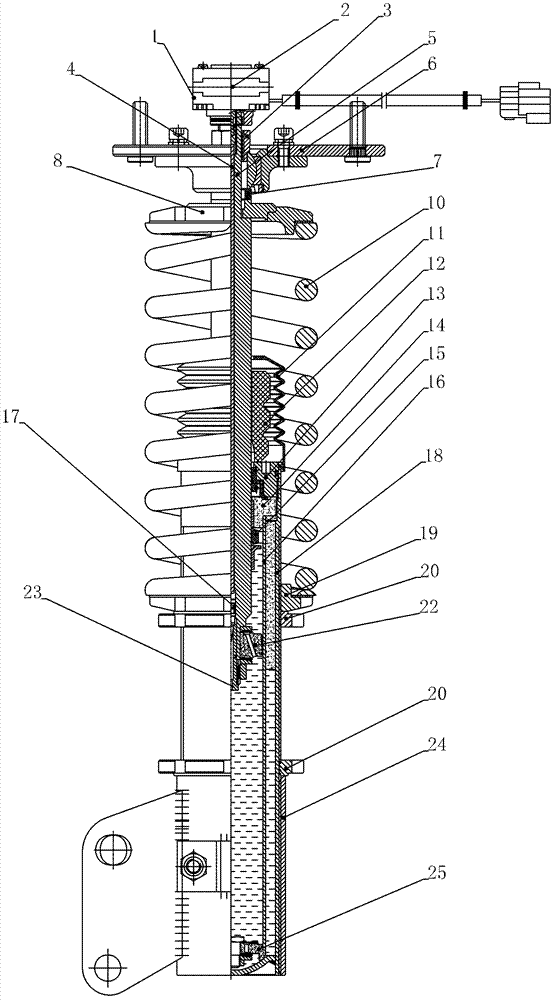 Damping regulating mechanism of shock absorber