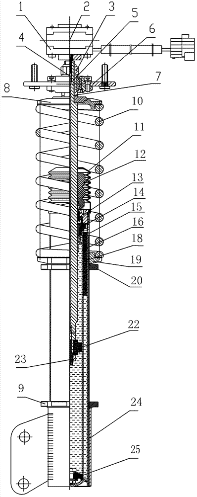 Damping regulating mechanism of shock absorber