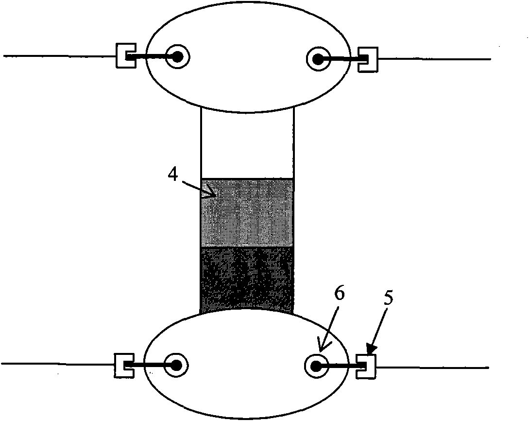 System for testing damage to gradient composite under thermal/electric/magnetic/coupling action