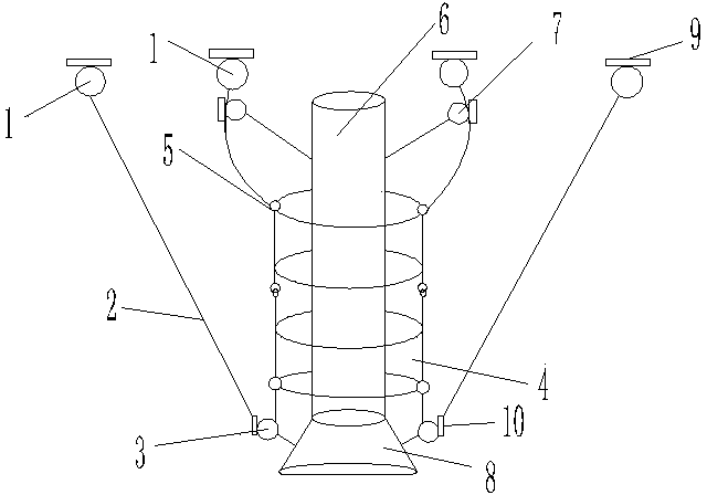 Deep water cage with pulley lifting mechanism