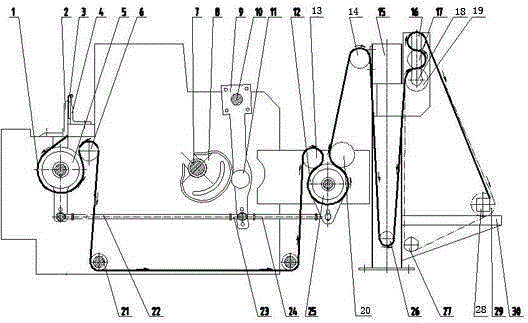 Net piece tension automatic control device for net weaving machine