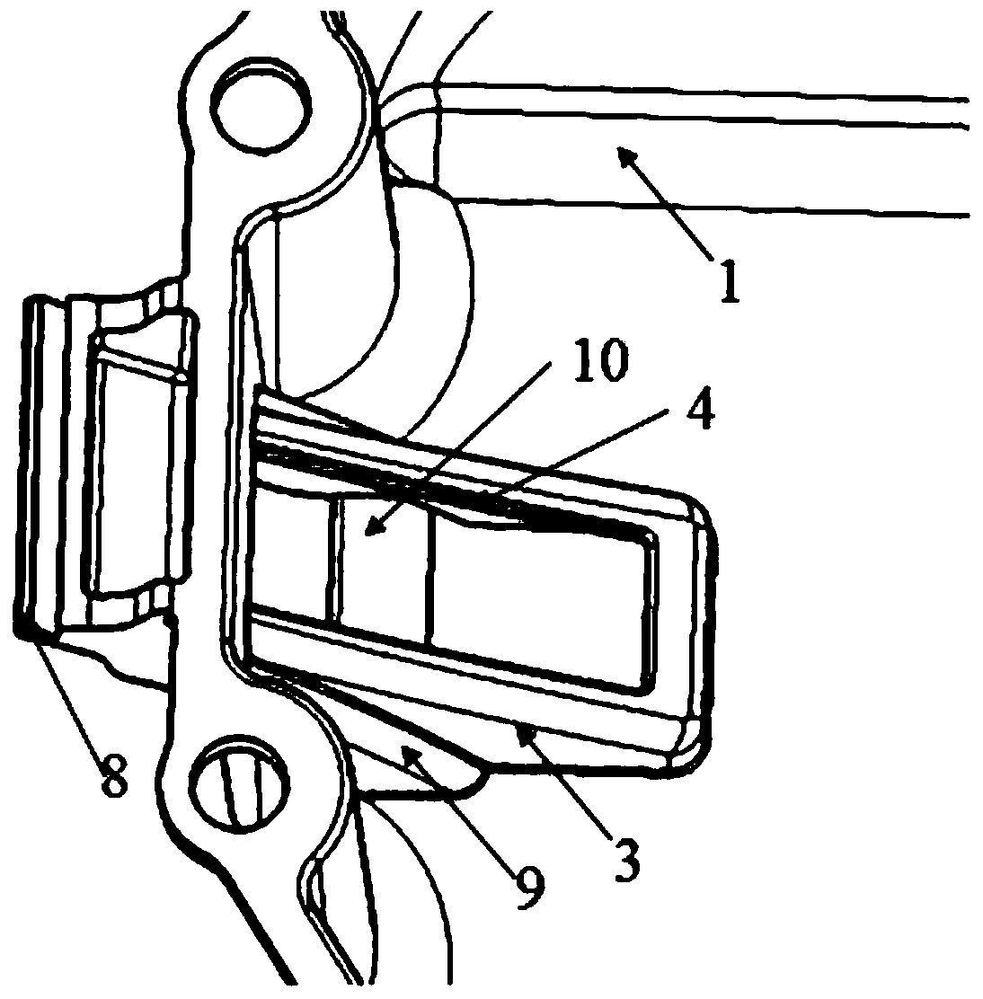 Inner oil sump with bimetallic-strip temperature control structure