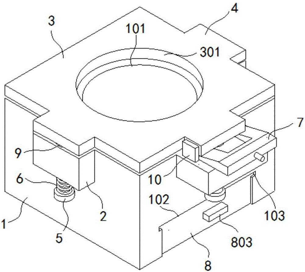 Steel sheet clamping device for laser cutting