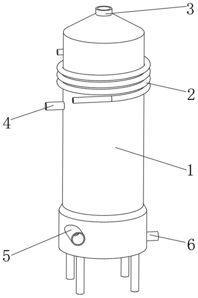 Turbulent ball tower convenient for desulfurization