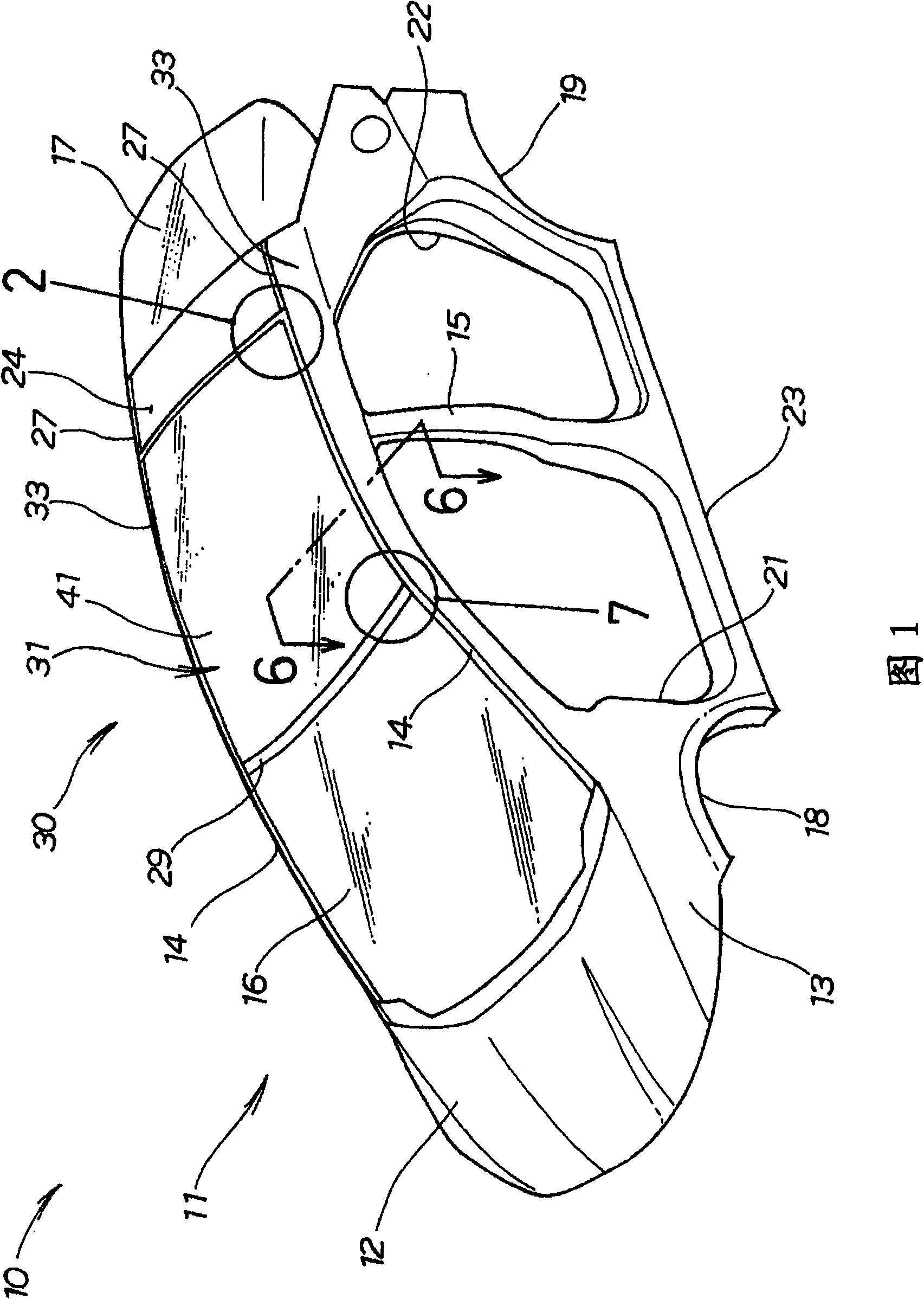 Roof structure for vehicle