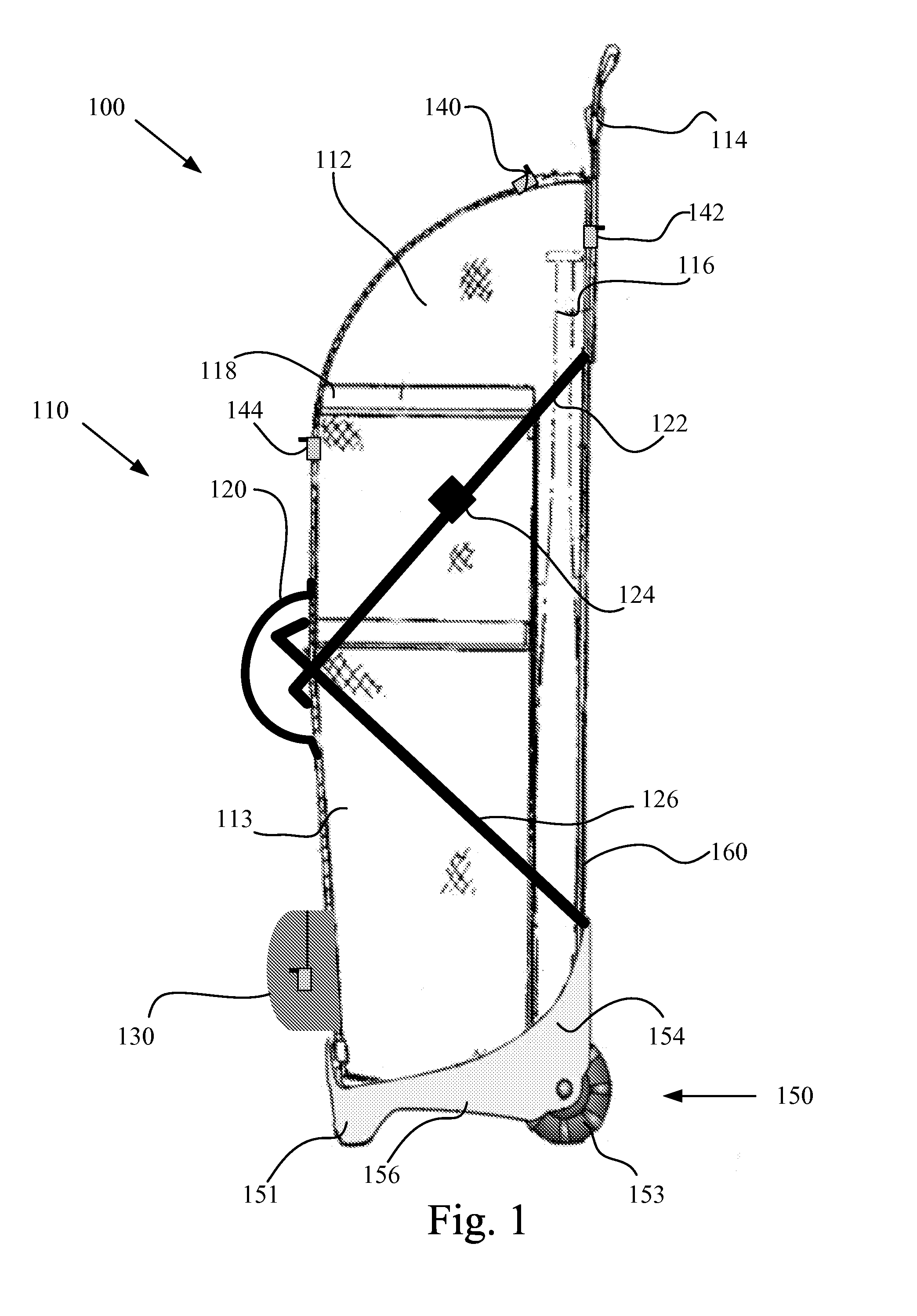 Wheeled bag and support chassis