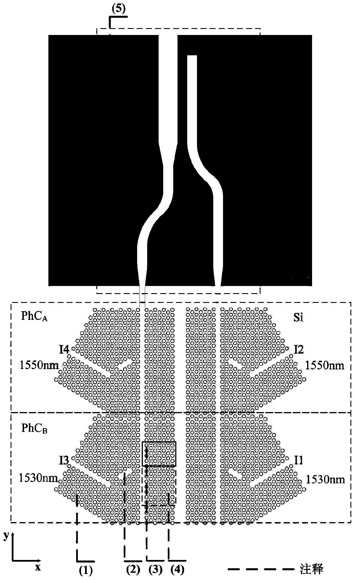 Wavelength Division Mode Division Hybrid Multiplexer Based on Photonic Crystal and Nanowire Waveguide