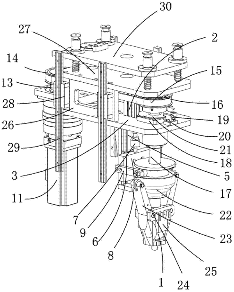 Pressure meter clamping mechanism